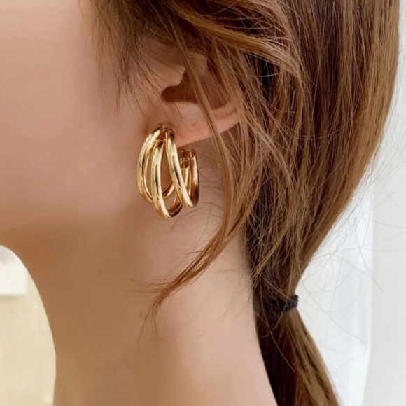 Nikkiwallflower Jewelry - *Carla* Triple Hoop Earrings
